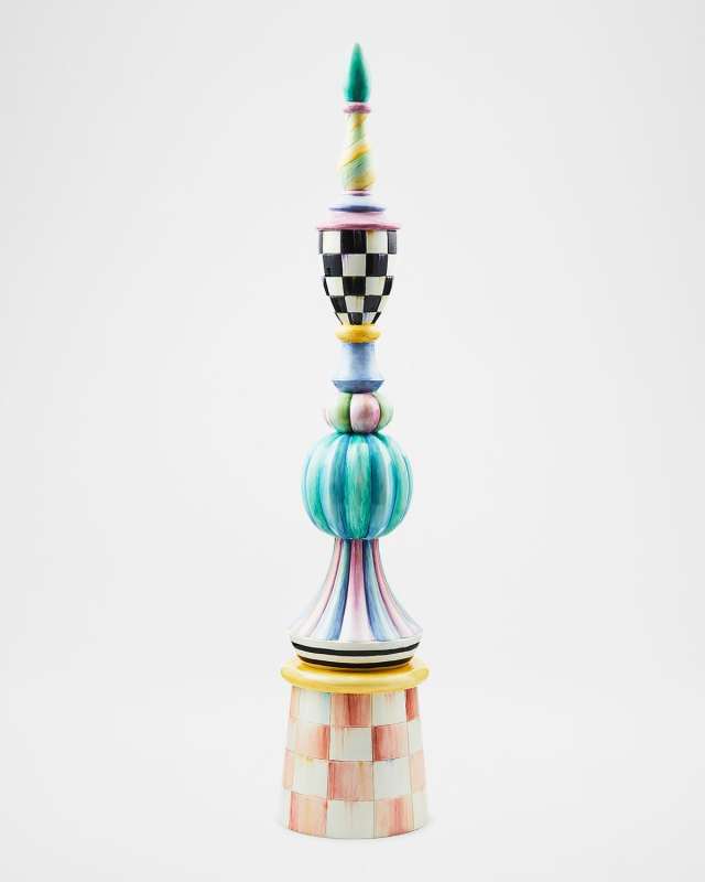 Rosy Meadow Tall Finial